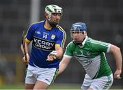 21 February 2016; Mikey Boyle, Kerry, in action against Richie McCarthy, Limerick. Allianz Hurling League, Division 1B, Round 2, Kerry v Limerick, Fitzgerald Stadium, Killarney, Co. Kerry. Picture credit: Brendan Moran / SPORTSFILE