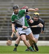 21 February 2016; Graeme Mulcahy, Limerick, in action against Sean Weir, Kerry. Allianz Hurling League, Division 1B, Round 2, Kerry v Limerick, Fitzgerald Stadium, Killarney, Co. Kerry. Picture credit: Brendan Moran / SPORTSFILE