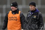 21 February 2016; Kerry manager Ciaran Carey, right, and selector Mark Foley during the game. Allianz Hurling League, Division 1B, Round 2, Kerry v Limerick, Fitzgerald Stadium, Killarney, Co. Kerry. Picture credit: Brendan Moran / SPORTSFILE