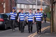 22 February 2016; Blackrock College supporters make their way to the game. Bank of Ireland Leinster Schools Senior Cup Quarter-Final Replay, Blackrock College v Belvedere College. Donnybrook Stadium, Donnybrook, Dublin. Picture credit: Stephen McCarthy / SPORTSFILE