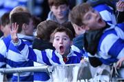 22 February 2016; Blackrock College supporters ahead of the game. Bank of Ireland Leinster Schools Senior Cup Quarter-Final Replay, Blackrock College v Belvedere College. Donnybrook Stadium, Donnybrook, Dublin. Picture credit: Stephen McCarthy / SPORTSFILE
