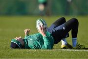 23 February 2016; Ireland's Jonathan Sexton during squad training. Carton House, Maynooth, Co. Kildare. Picture credit: David Maher / SPORTSFILE