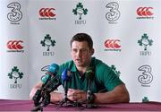 23 February 2016; Ireland's CJ Stander during a press conference. Carton House, Maynooth, Co. Kildare. Picture credit: David Maher / SPORTSFILE