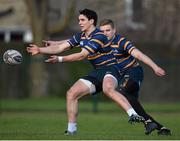 23 February 2016; Leinster's Joey Carbery in action during squad training. Thirnfields, UCD, Belfield, Dublin. Picture credit: Brendan Moran / SPORTSFILE