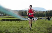 23 February 2016; Tadhg Ginty, SM&P Swinford, on his way to winning the Senior Boys race at the GloHealth Connacht Schools' Cross Country Championships. Calry Community Park, Sligo. Picture credit: Ramsey Cardy / SPORTSFILE