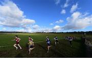 23 February 2016; A general view during the Senior Boys race at the GloHealth Connacht Schools' Cross Country Championships. Calry Community Park, Sligo. Picture credit: Ramsey Cardy / SPORTSFILE