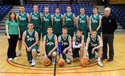 25 January 2010; The CBS Ennistymon team. All-Ireland School Cup Finals 2010 - U19 Boys C Final, CBS Ennistymon, Clare, v Mountrath CS, Laois, National Basketball Arena, Tallaght, Dublin. Picture credit: Stephen McCarthy / SPORTSFILE