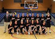 26 January 2010; The Presentation Bray team. All-Ireland School Cup Finals 2010, U16 Boys A Final, Presentation Bray v St. Fintan’s, Sutton, National Basketball Arena, Tallaght, Dublin. Picture credit: Brian Lawless / SPORTSFILE