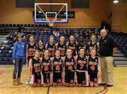 26 January 2010; The Calasanctius College Oranmore, team. All-Ireland School Cup Finals 2010, U16 Girls A Final, Calasanctius College Oranmore v Mercy Mounthawk, Tralee, National Basketball Arena, Tallaght, Dublin. Picture credit: Brian Lawless / SPORTSFILE