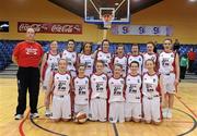 27 January 2010; The Abbey Vocational School, Donegal, team. All-Ireland School Cup Finals 2010 - U19 Girls C Final, Alexandra College, Dublin v Abbey Vocational School, Donegal, National Basketball Arena, Tallaght, Dublin. Picture credit: Brian Lawless / SPORTSFILE