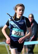 23 February 2016; Saoirse O'Brien, SH Westport, on her way to winning the Junior Girls race at the GloHealth Connacht Schools' Cross Country Championships. Calry Community Park, Sligo. Picture credit: Ramsey Cardy / SPORTSFILE