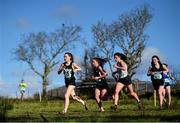 23 February 2016; A general view during the Intermediate Girls race at the GloHealth Connacht Schools' Cross Country Championships. Calry Community Park, Sligo. Picture credit: Ramsey Cardy / SPORTSFILE