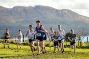 23 February 2016; Finlay Daly, Abbey Community College, Boyle, leads the group in the Intermediate Boys race at the GloHealth Connacht Schools' Cross Country Championships. Calry Community Park, Sligo. Picture credit: Ramsey Cardy / SPORTSFILE