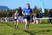 23 February 2016; Katie Gibbons, St Josephs, Castlebar, competing in the Minor Girls at the GloHealth Connacht Schools' Cross Country Championships. Calry Community Park, Sligo. Picture credit: Ramsey Cardy / SPORTSFILE