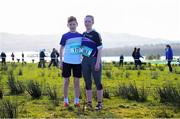 23 February 2016; Alan Brennan, and Molly Quinn Monaghan, Balla Secondary School, at the GloHealth Connacht Schools' Cross Country Championships. Calry Community Park, Sligo. Picture credit: Ramsey Cardy / SPORTSFILE