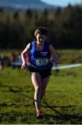 23 February 2016; Anna Yeates, St Josephs, Foxford, competing in the Intermediate Girls at the GloHealth Connacht Schools' Cross Country Championships. Calry Community Park, Sligo. Picture credit: Ramsey Cardy / SPORTSFILE