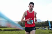 23 February 2016; Tadhg Ginty, SM&P Swinford, on his way to winning the Senior Boys race at the GloHealth Connacht Schools' Cross Country Championships. Calry Community Park, Sligo. Picture credit: Ramsey Cardy / SPORTSFILE