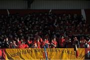 24 February 2016; CBC supporters before the game. Munster Schools Senior Cup, Semi-Final, CBC v PBC, Irish Independent Park, Cork. Picture credit: Eóin Noonan / SPORTSFILE