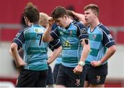 25 February 2016; Paul Clancy, Castletroy College, reacts after Billy O'Hora, Crescent College Comprehensive, scored his side's fifth try. Munster Schools Senior Cup Semi-Final, Crescent College Comprehensive v Castletroy College. Thomond Park, Limerick. Picture credit: Diarmuid Greene / SPORTSFILE