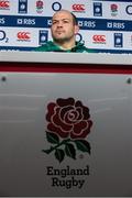 26 February 2016; Ireland captain Rory Best during the Ireland rugby press conference. Ireland Rugby Press Conference. Twickenham Stadium, Twickenham, London, England. Picture credit: Brendan Moran / SPORTSFILE