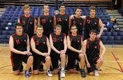 27 January 2010; The  St. Eunans, Letterkenny, team. All-Ireland School Cup Finals 2010 - U19 Boys B Final, St. Eunans, Letterkenny v Chanel College, Dublin, National Basketball Arena, Tallaght, Dublin. Picture credit: Brian Lawless / SPORTSFILE