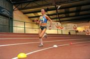 24 January 2010; Pauline Curley, Tullamore Harriers A.C., on her way to winning the Women's V2 3000m in a time of    10.34.75. Woodie’s DIY Masters Indoor Championships, Nenagh Indoor Arena, Nenagh, Co. Tipperary. Picture credit: Brian Lawless / SPORTSFILE