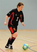 30 January 2010; Eimear Knightly, UCC, in action against UCD. WSCAI National Futsal Cup Final, UCC v UCD, Kingfishers Sports Centre, NUIG, University Road, Galway. Picture credit: Matt Browne / SPORTSFILE
