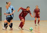 30 January 2010; Nuala Marshall, NUIG, in action against UCD. WSCAI National Futsal Cup Semi-Final 1, UCD v NUIG, Kingfishers Sports Centre, NUIG, University Road, Galway. Picture credit: Matt Browne / SPORTSFILE