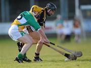 31 January 2010; David Prendergast, Kilkenny, in action against James Rigney, Offaly. Walsh Cup Quarter-Final, Offaly v Kilkenny, O'Connor Park, Tullamore, Co. Offaly. Picture credit: Brian Lawless / SPORTSFILE