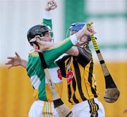 31 January 2010; Stephen Egan, Offaly, in action against Mark Bergin, Kilkenny. Walsh Cup Quarter-Final, Offaly v Kilkenny, O'Connor Park, Tullamore, Co. Offaly. Picture credit: Brian Lawless / SPORTSFILE