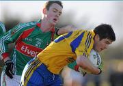 31 January 2010; Sean Purcell, Roscommon, in action against Shane Nally, Mayo. Connacht FBD League, Section A, Round 3, Roscommon v Mayo, Ballinlough GAA Grounds, Ballinclough, Co. Roscommon. Picture credit: Ray Ryan / SPORTSFILE