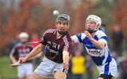 31 January 2010; Joe Gantley, Galway, in action against Brian Stapleton, Laois. Walsh Cup Quarter-Final, Laois v Galway, Kelly Daly Park, Rathdowney, Co. Laois. Picture credit: David Maher / SPORTSFILE