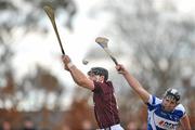 31 January 2010; Damien Joyce, Galway, in action against John Rowney, Laois. Walsh Cup Quarter-Final, Laois v Galway, Kelly Daly Park, Rathdowney, Co. Laois. Picture credit: David Maher / SPORTSFILE