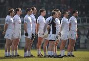 31 January 2010; The Kildare players line up before the game. O'Byrne Cup Semi-Final, Kildare v Louth, St Conleth's Park, Newbridge, Co. Kildare. Picture credit: Barry Cregg / SPORTSFILE