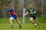 26 February 2016 Darragh O'Donovan, Mary Immaculate College Limerick, in action against Michael O'Malley, Limerick Institute of Technology. Independent.ie Fitzgibbon Cup Semi-Final, Limerick Institute of Technology v Mary Immaculate College Limerick. Cork IT, Bishopstown, Cork. Picture credit: Piaras Ó Mídheach / SPORTSFILE