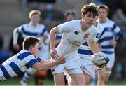 26 February 2016; Samuel O'Dowd, Presentation College Bray, is tackled by Tim D'Arcy, Blackrock College. Bank of Ireland Leinster Schools Junior Cup, Round 2, Presentation College Bray v Blackrock College, Donnybrook Stadium, Donnybrook, Dublin. Picture credit: Matt Browne / SPORTSFILE