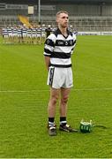 27 February 2016; St. Kieran’s captain Tommy Walsh, first cousin of former Kilkenny hurler Tommy Walsh, stands for the National Anthem before the game. Top Oil Leinster Colleges Senior A Hurling Championship Final, St. Kieran’s v Kilkenny CBS, Nowlan Park, Kilkenny. Picture credit: Piaras Ó Mídheach / SPORTSFILE