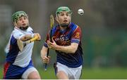 27 February 2016; Cathal McInerney, University of Limerick, in action against Andrew Ryan, Mary Immaculate College Limerick. Independent.ie Fitzgibbon Cup Final, Mary Immaculate College Limerick v University of Limerick, Cork IT, Cork. Picture credit: Eóin Noonan / SPORTSFILE