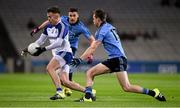 27 February 2016; Fintan Kelly, Monaghan, in action against Paddy Andrews and Dean Rock, Dublin. Allianz Football League, Division 1, Round 3, Dublin v Monaghan, Croke Park, Dublin. Picture credit: Ray McManus / SPORTSFILE