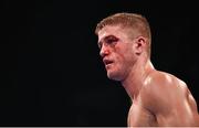 27 February 2016; Marco McCullough following his defeat to Isaac Lowe in their Commonwealth Featherweight Championship bout. Manchester Arena, Manchester, England.  Picture credit: Ramsey Cardy / SPORTSFILE