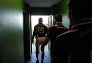 31 January 2010; The Westmeath players leave the dressing room after half time. O'Byrne Shield Semi-Final, Pairc Ui Siochan, Wexford v Westmeath, Gorey, Co. Wexford. Picture credit: Daire Brennan / SPORTSFILE