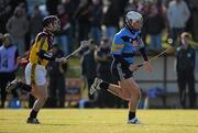 31 January 2010; Liam Rushe, UCD, in action against Tomás McMahon, UCD. Walsh Cup Quarter-Final, Wexford v UCD, Pairc Ui Siochan, Gorey, Co. Wexford. Picture credit: Daire Brennan / SPORTSFILE