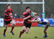 2 February 2010; Foster Horan, Kilkenny College, in action against Nathan Veltom, St Andrew's College. Leinster Schools Senior Cup 1st Round, Kilkenny College v St Andrew's College, Naas RFC, Naas, Co. Kildare. Picture credit: Barry Cregg / SPORTSFILE