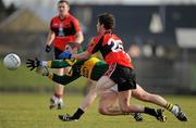 30 January 2010; Killian Young, Kerry, in action against David O'Callaghan, University College Cork. Munster GAA McGrath Cup Senior Football Final, Kerry v University College Cork, Austin Stack Park, Tralee, Co. Kerry. Picture credit: Brendan Moran / SPORTSFILE *** Local Caption ***