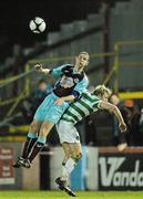 3 February 2010; Alan McNally, Drogheda United, in action against Greg Spence, Glasgow Celtic XI. Pre-Season Friendly, Drogheda United v Glasgow Celtic XI, United Park, Drogheda, Co. Louth. Photo by Sportsfile