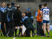 27 February 2016; Cormac Costello, Dublin, reacts after picking up a blood injury. Allianz Football League, Division 1, Round 3, Dublin v Monaghan, Croke Park, Dublin. Picture credit: Piaras Ó Mídheach / SPORTSFILE