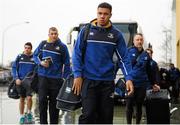 28 February 2016; Leinster's Adam Byrne arrives at the stadium ahead of the match. Guinness PRO12, Round 16, Zebre v Leinster, Stadio Sergio Lanfranchi, Parma, Italy. Picture credit: Seb Daly / SPORTSFILE