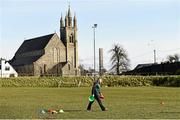 28 February 2016; Mayo manager Stephen Rochford sets out cones for the team warm up. Allianz Football League, Division 1, Round 3, Donegal v Mayo, MacCumhaill Park, Ballybofey, Co. Donegal. Picture credit: Oliver McVeigh / SPORTSFILE