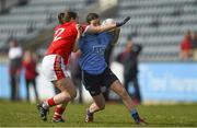 28 February 2016; Sinead Aherne, Dublin, in action against Marie Ambrose, Cork. Lidl Ladies Football National League, Division 1, Dublin v Cork, Parnell Park, Dublin. Picture credit: Ramsey Cardy / SPORTSFILE