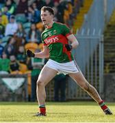 28 February 2016; Diarmuid O'Connor, Mayo, celebrates after scoring a goal from a penalty. Allianz Football League, Division 1, Round 3, Donegal v Mayo, MacCumhaill Park, Ballybofey, Co. Donegal. Picture credit: Oliver McVeigh / SPORTSFILE